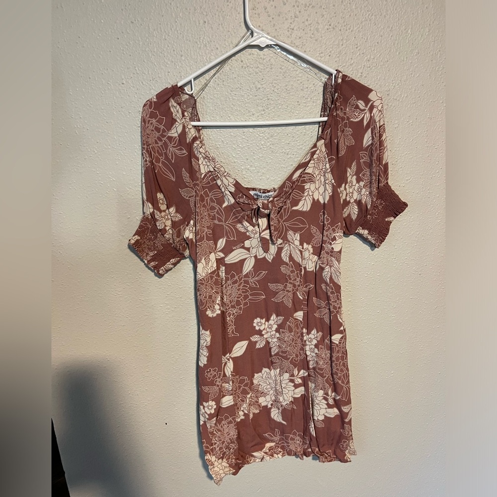 Floral off-the-shoulders Dress